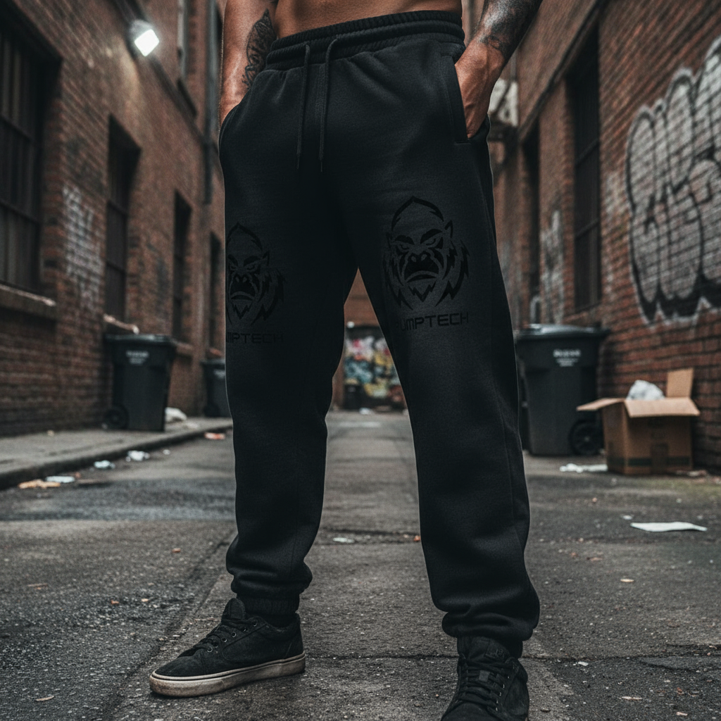 Vintage Washed "FEAR OF BEING AVERAGE" Fleece Jogger Sweatpants